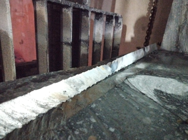 Removing Knock down panel at Cross Island Line Wire cutting